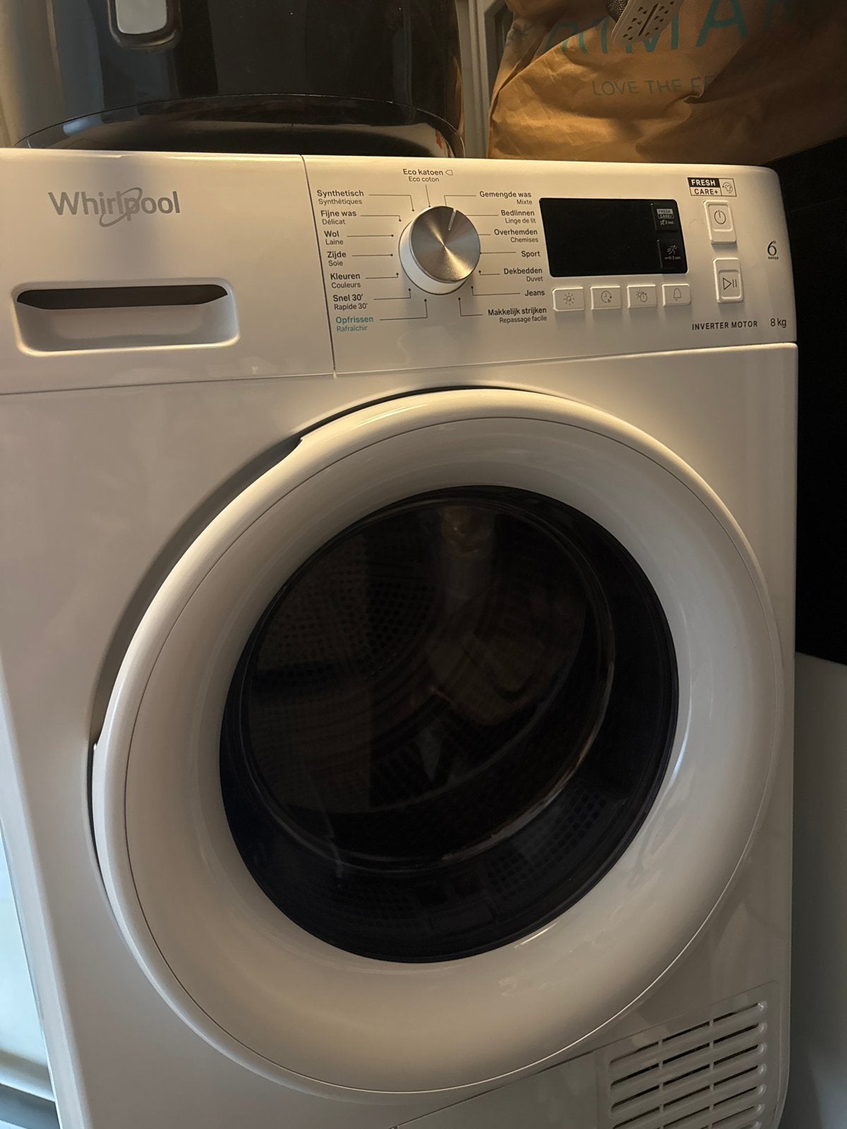 Zie omschrijving - Whirlpool warmtepompdroger, Ophalen, Gebruikt, Overige typen, 8 tot 10 kg