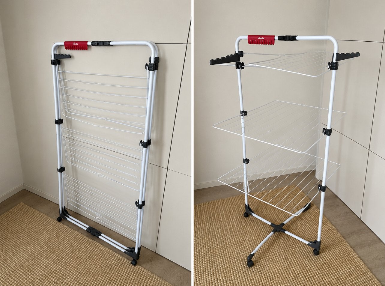 Vileda Wasrek Droogtoren Wit - 30 meter drooglengte, Huis en Inrichting, Ophalen, Nieuw, Wit
