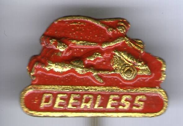 Peerless rood op koper rijwielen speldje ( G_172a), Verzenden, Zo goed als nieuw, Transport