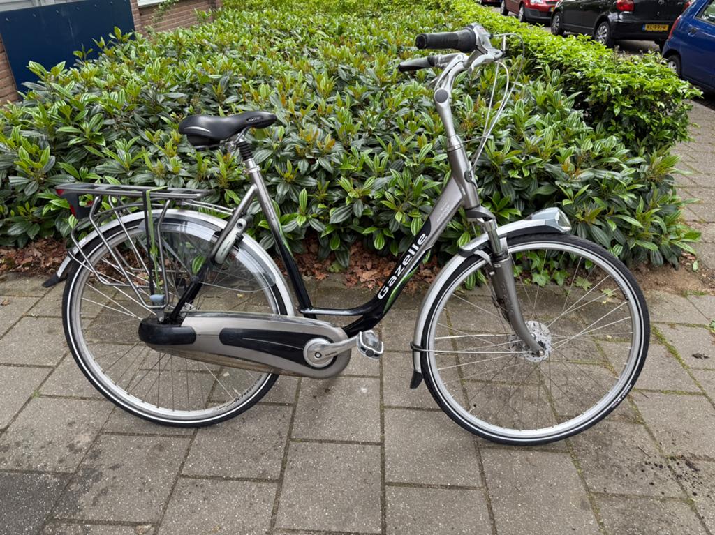 Gazelle Orange Xtra Damesfiets 57 cm 8 versn, Fietsen en Brommers, Fietsen | Dames | Damesfietsen, Ophalen, Gebruikt, Versnellingen