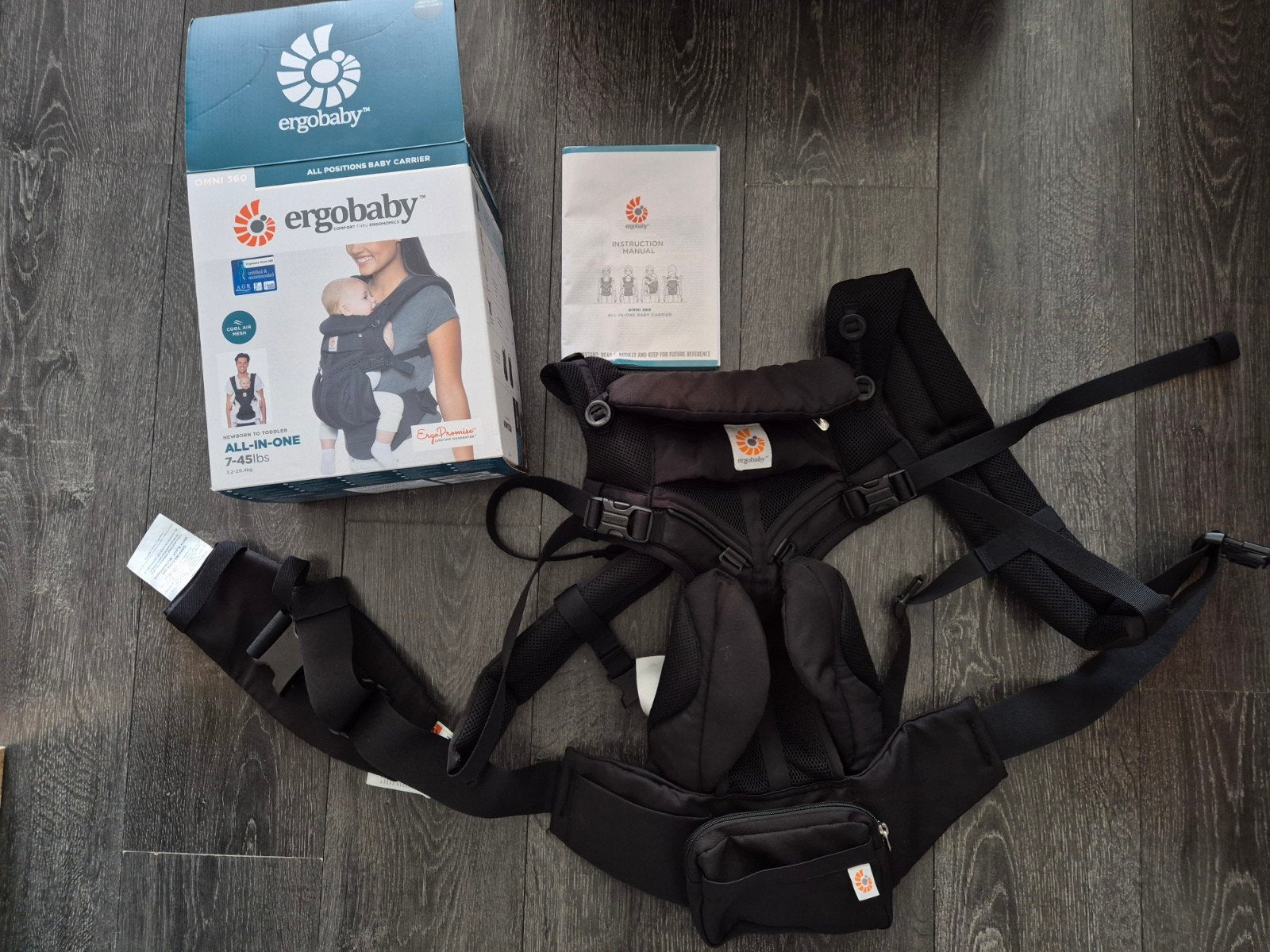 Ergobaby Omni 360-draagzak, Ophalen, Zo goed als nieuw, Draagzak, Overige merken