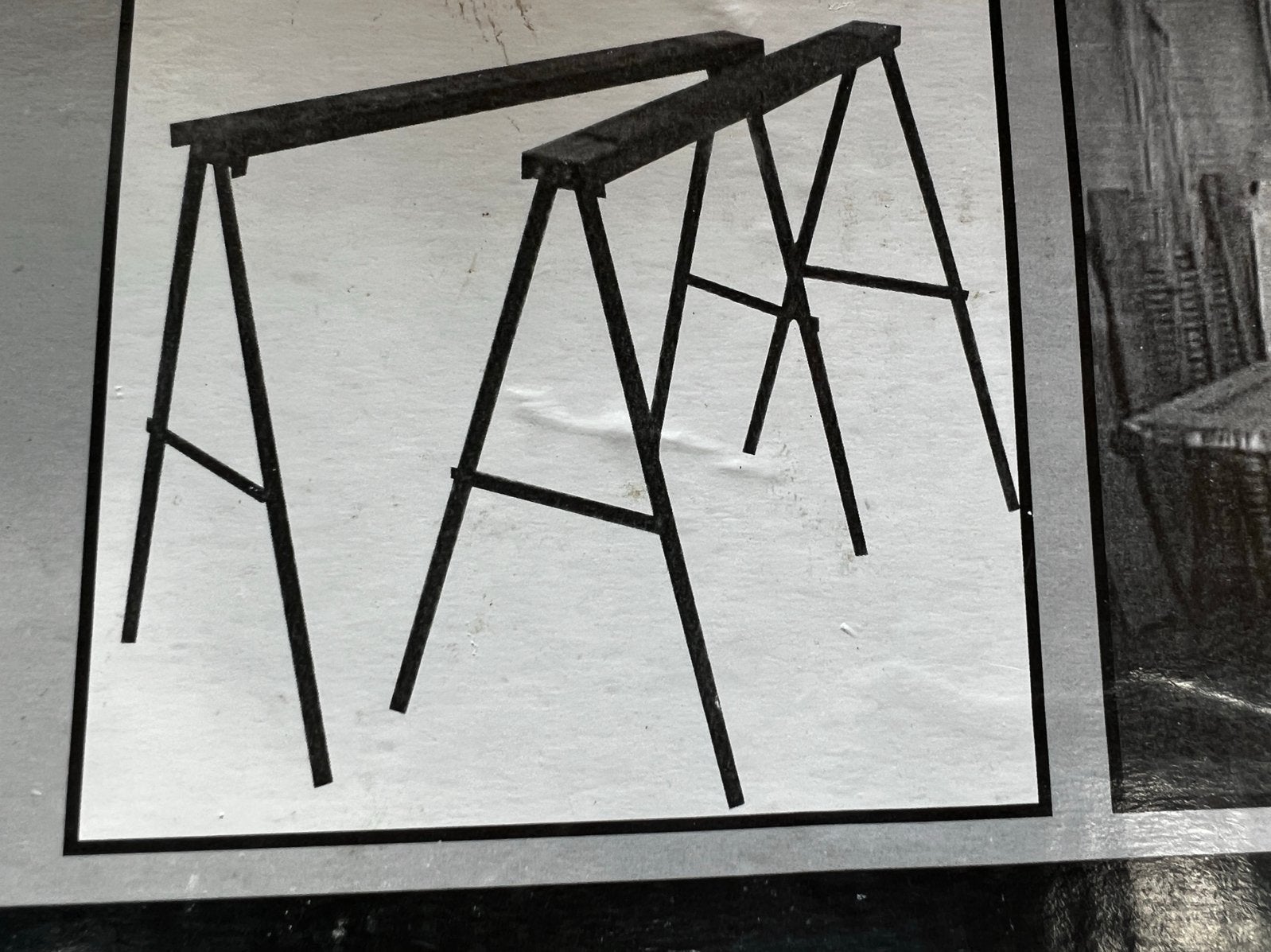 Steelwood metalen werkschragen., Ophalen of Verzenden, Zo goed als nieuw, 70 tot 120 cm, Inklapbaar