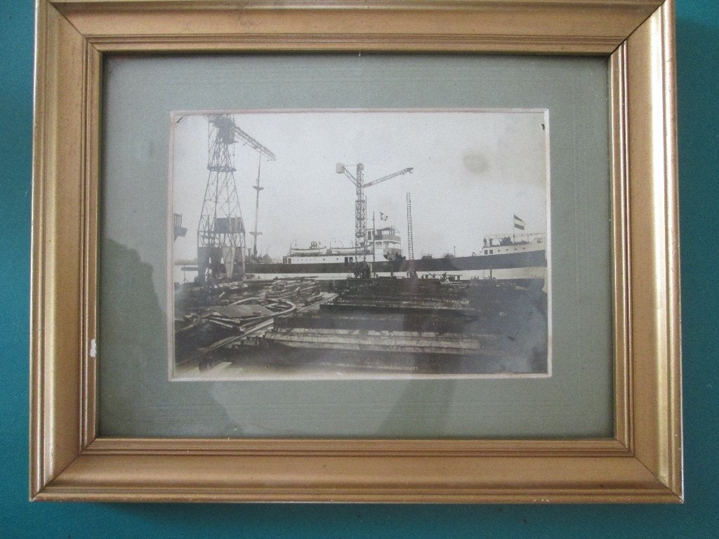 schip werf stunt ladder circus reddingsboot haven kraan vlag, Verzamelen, Ophalen of Verzenden, Gebruikt, Motorboot, Kaart, Foto of Prent