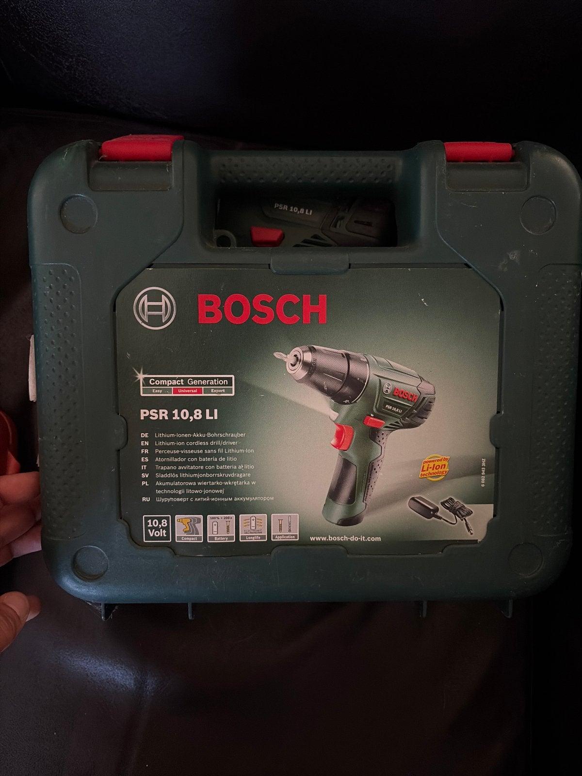 Bosch PSR 10,8 LI Accuboormachine met koffer, Ophalen of Verzenden, Gebruikt, Minder dan 400 watt, Boor- en Schroefmachine