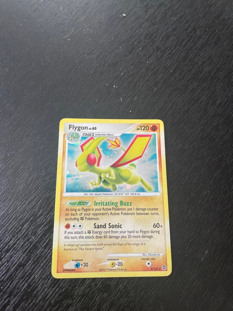 Flygon LV.60 Pokémon Kaart - Zo goed als nieuw, Ophalen of Verzenden, Zo goed als nieuw, Losse kaart