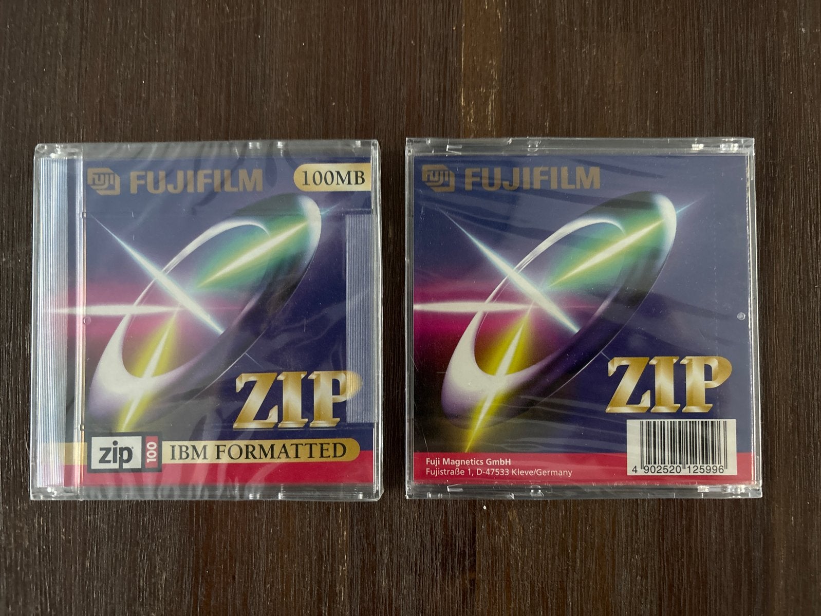 2x Fujifilm Zip Disk DOS 3.5" 100Mb - Nieuw in cellofaan, Computers en Software, Ophalen of Verzenden, Nieuw