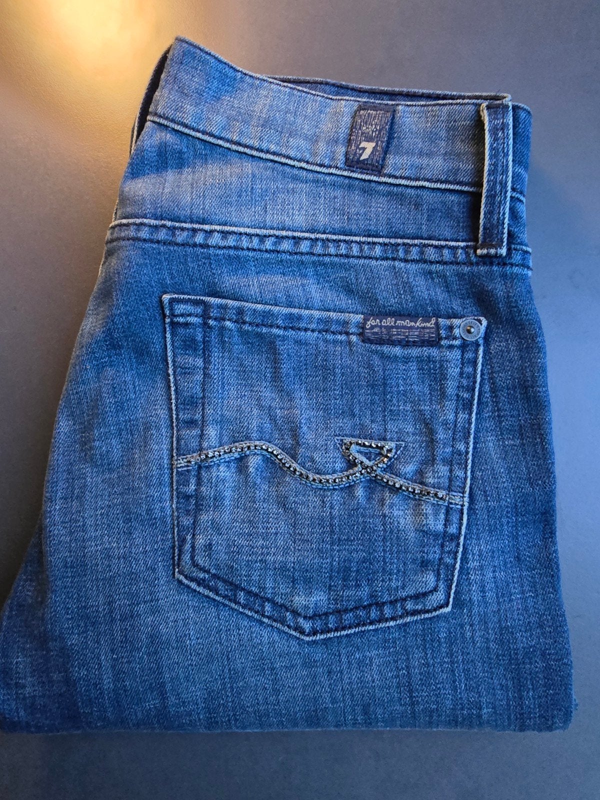 7 for all mankind jeans maat 26 met bling op zak, nieuw, Nieuw, W27 (confectie 34) of kleiner, Seven for all mankind, Verzenden
