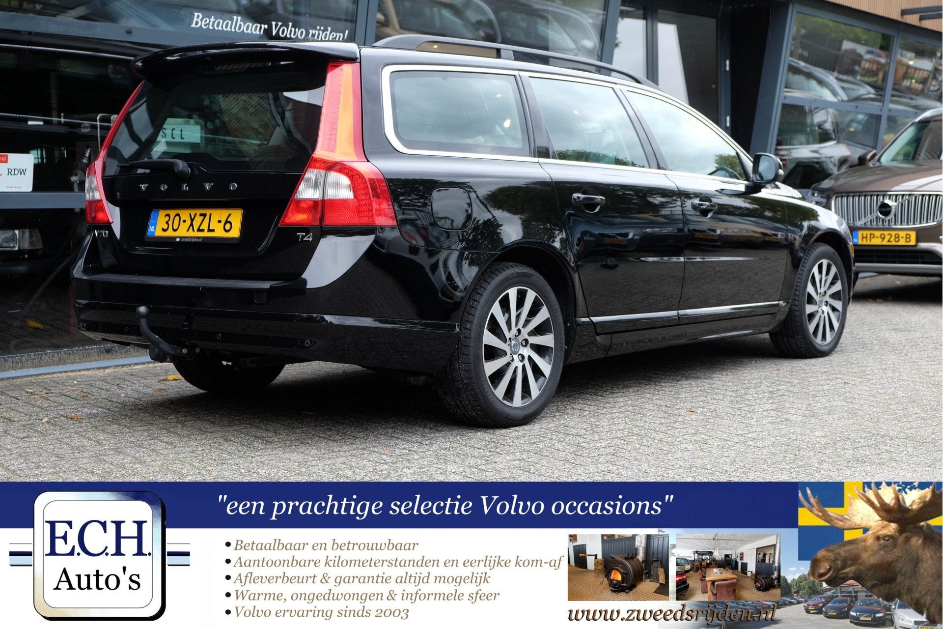Volvo V70 T4 180 pk Limited Edition, Leer, Schuifdak, Blueto, Voorwielaandrijving, Euro 5, 15 km/l, 4 cilinders