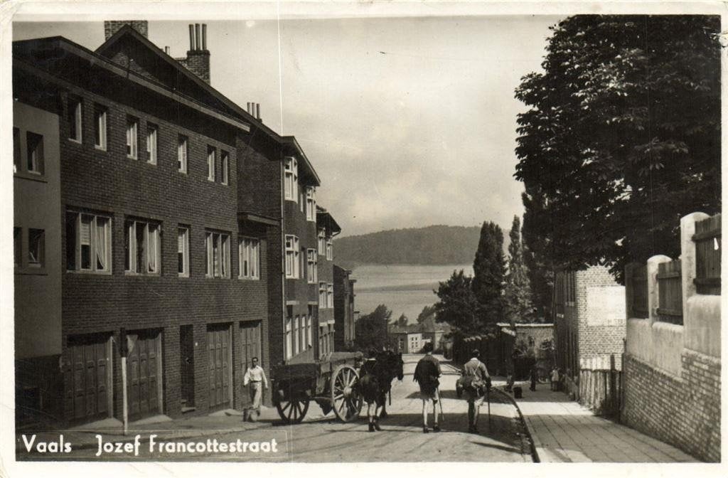 Vaals - Jozef Francottestraat - paard en wagen - 1949 gelope, Verzenden, 1940 tot 1960, Gelopen, Limburg