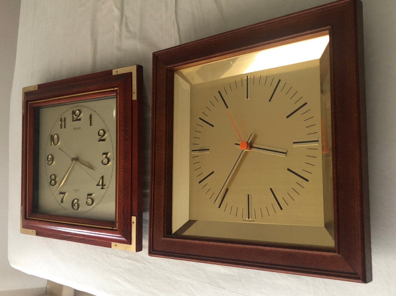 2 x vintage klokken zie info, Antiek en Kunst, Ophalen of Verzenden