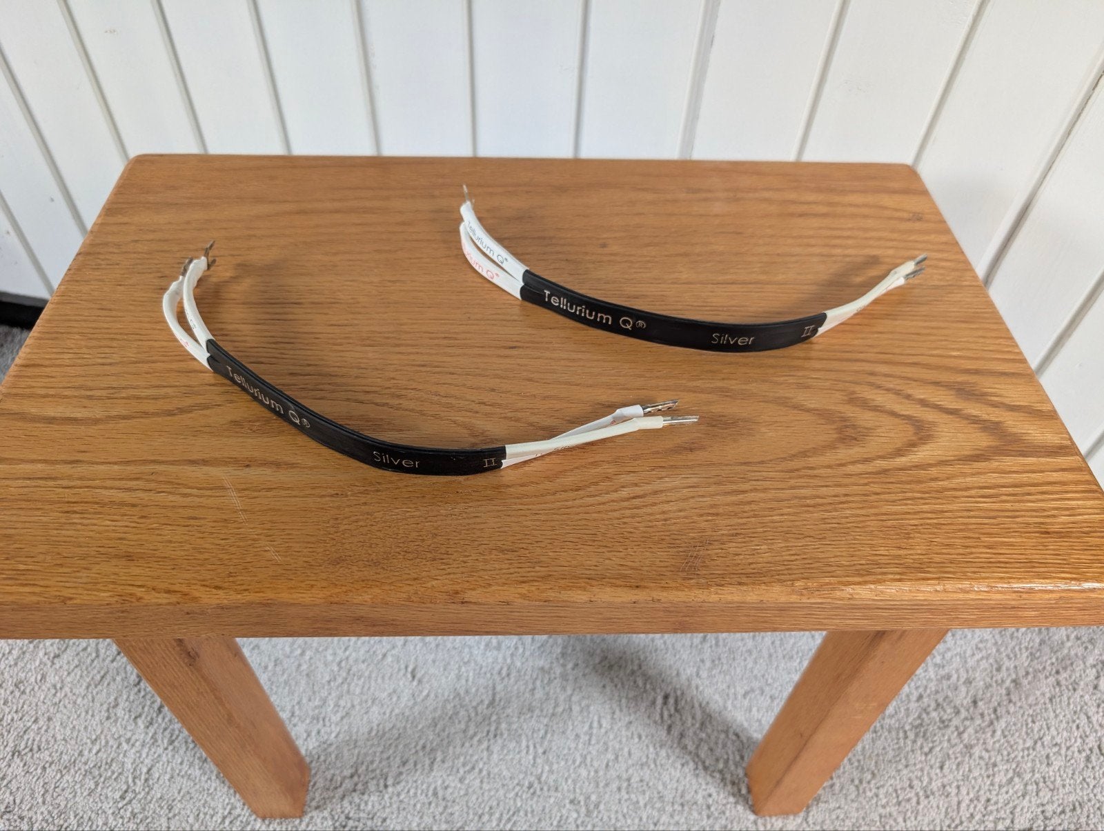 Tellurium Q Silver 2 Jumpers, Ophalen, Zo goed als nieuw, Minder dan 2 meter, Luidsprekerkabel