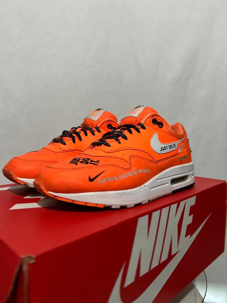 ALS NIEUW! Maat 40 - Nike Air Max 1 Just Do It Orange LX, Overige kleuren, Verzenden, Nike, Nike