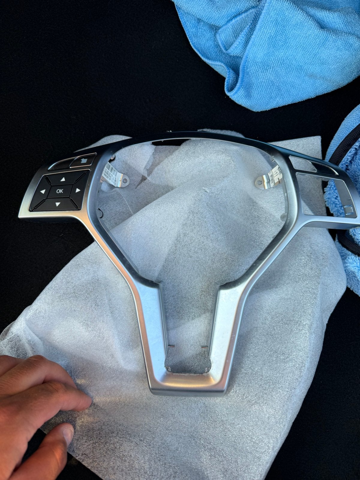 Mercedes C-klasse W204 Stuur Trim met Knoppen, Ophalen of Verzenden, Gebruikt, Mercedes-Benz