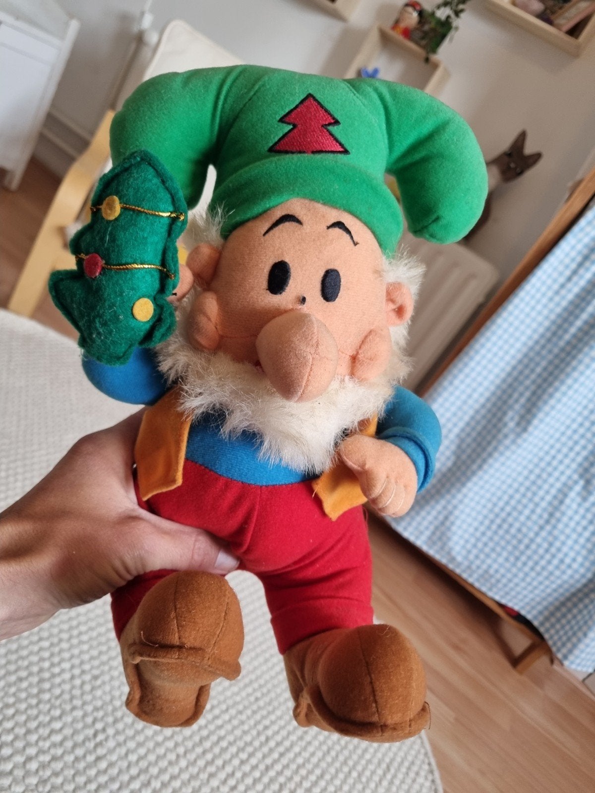 Knuffel vintage Kabout plop jerst versie, Gebruikt, Overige merken, Overige karakters, Overige typen