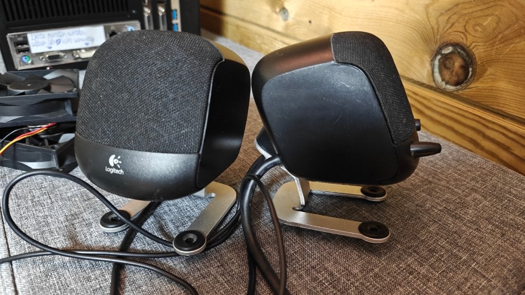 Logitech Z-340 speakers satelliet(mist subwoofer), Overige merken, Gebruikt, Subwoofer, Ophalen of Verzenden