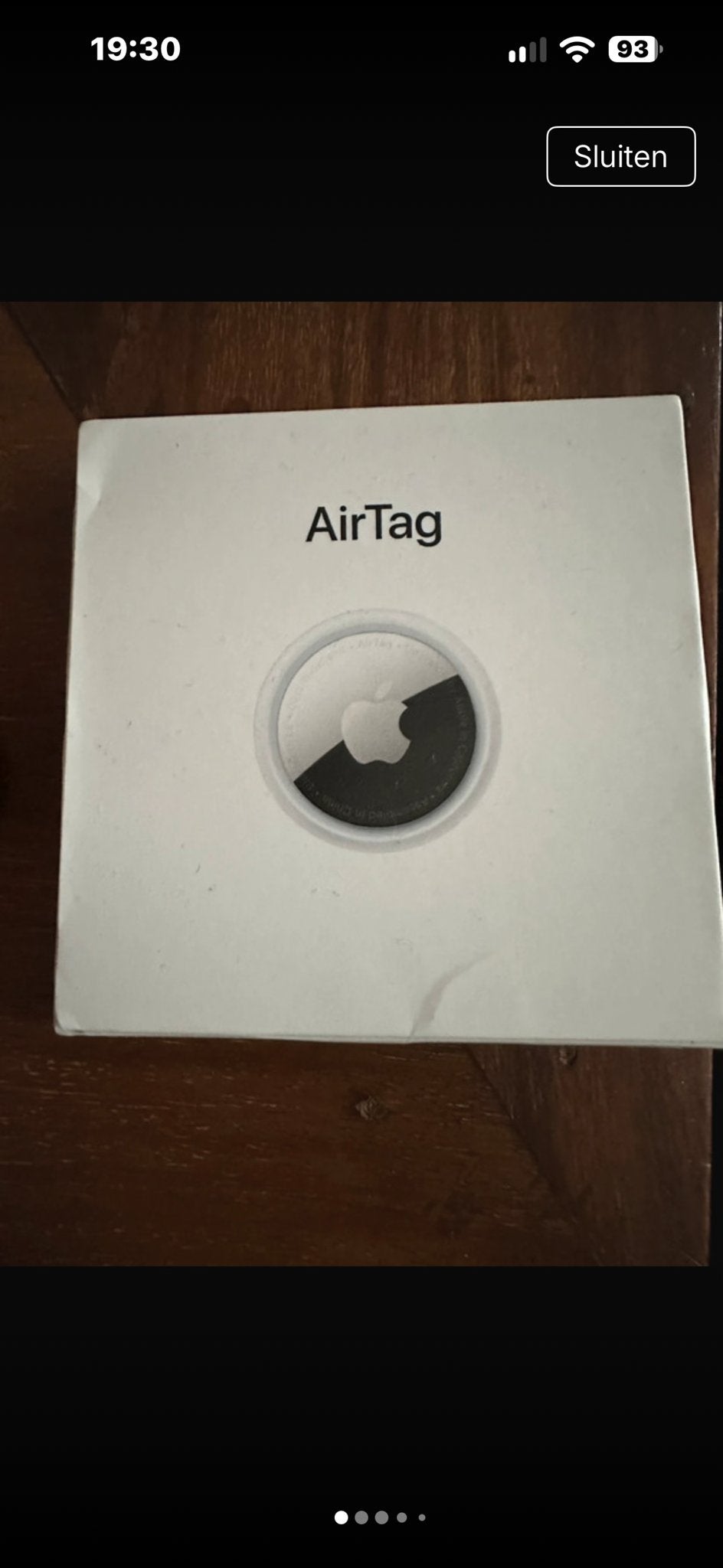 Apple AirTag met sleutelhanger en batterij, Ophalen of Verzenden, Zo goed als nieuw