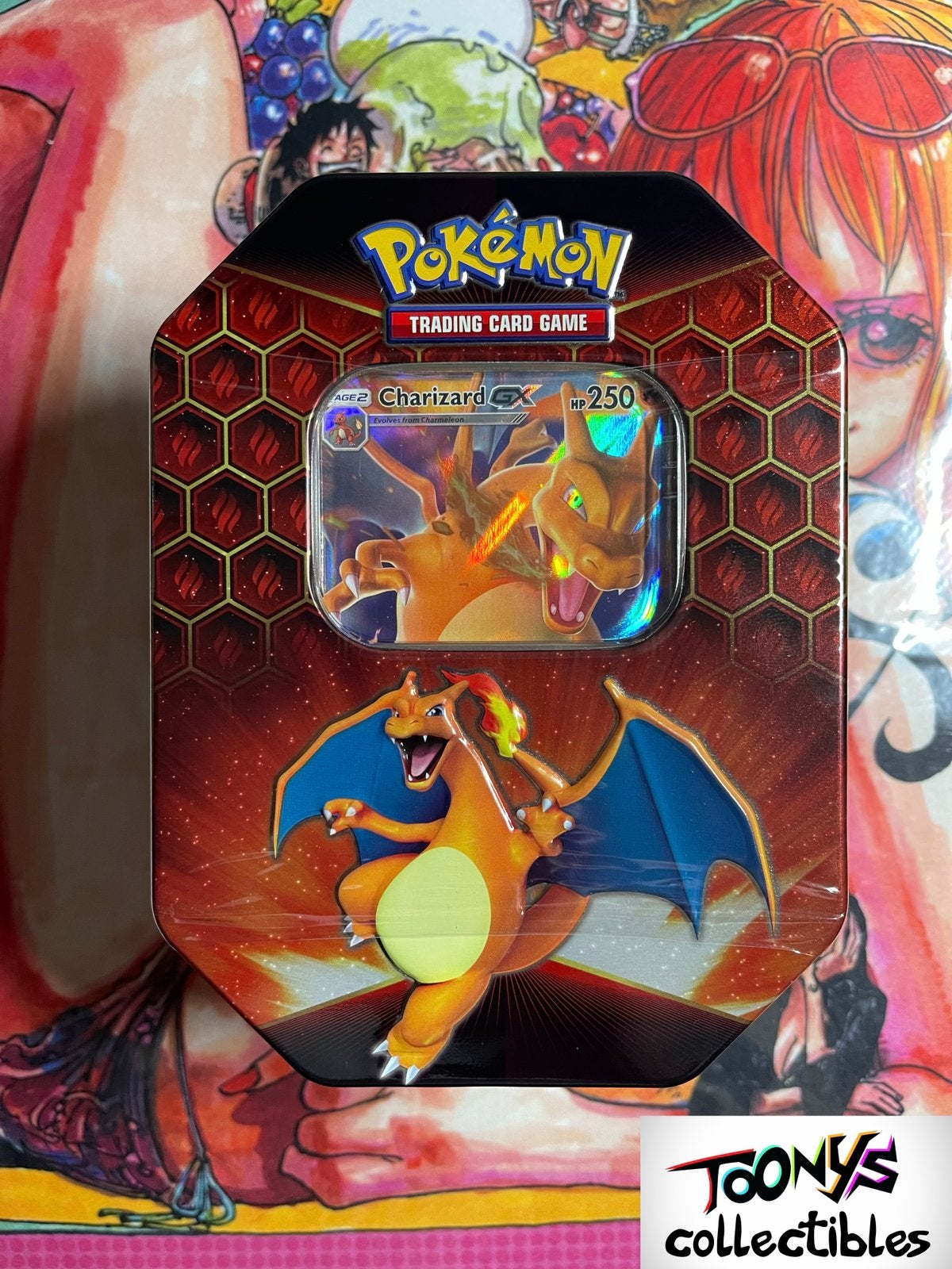 Pokemon TCG - Hidden Fates - Charizard Tin - Sealed, Ophalen of Verzenden, Zo goed als nieuw, Boosterbox