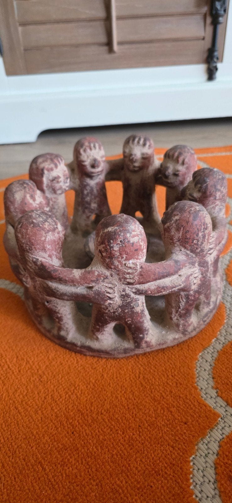 Grote Mexicaanse Vriendenkring (9 pers.) - Terracotta, Ophalen, Gebruikt, Mediterraans, Bruin