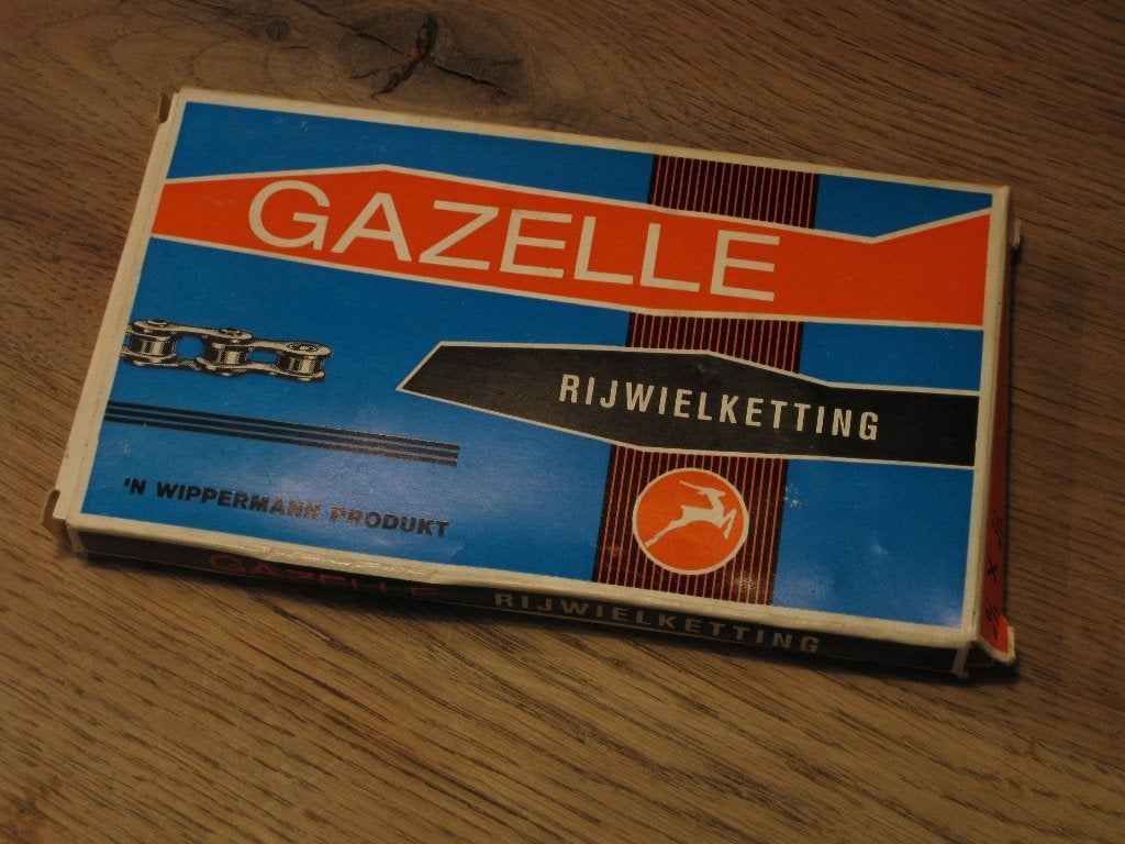 oldtimer Gazelle Wipperman fietsketting NOS jaren 50/60, Staal, Ophalen of Verzenden, Zo goed als nieuw, Derailleur of Ketting
