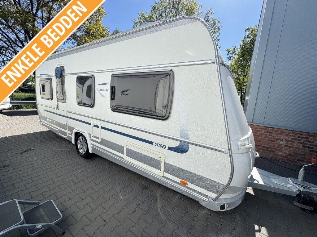 Fendt Diamant 550 SG / voortent / mover / enkele bedden, Caravans en Kamperen, Caravans, Rondzit, Bedrijf, Overige typen, 1250 - 1500 kg
