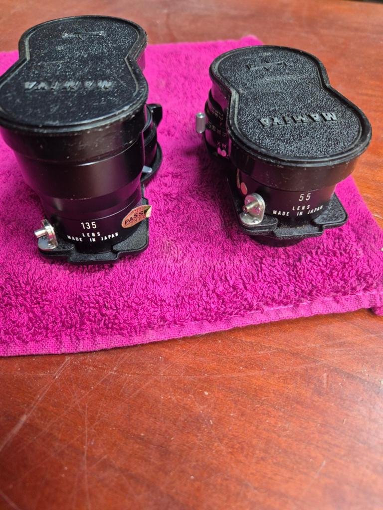 Vintage Mamiya C330 camera met 2 lenzen en lichtmeter, Gebruikt, Spiegelreflex, Mamiya Camera Co., Info@mamiya.com
