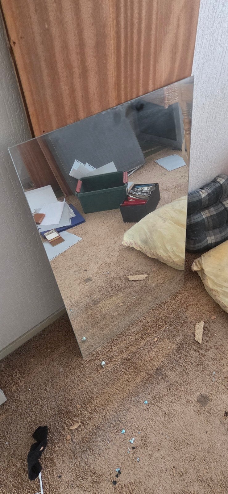 spiegel, Huis en Inrichting, Woonaccessoires | Spiegels, Ophalen, Rechthoekig, Minder dan 100 cm
