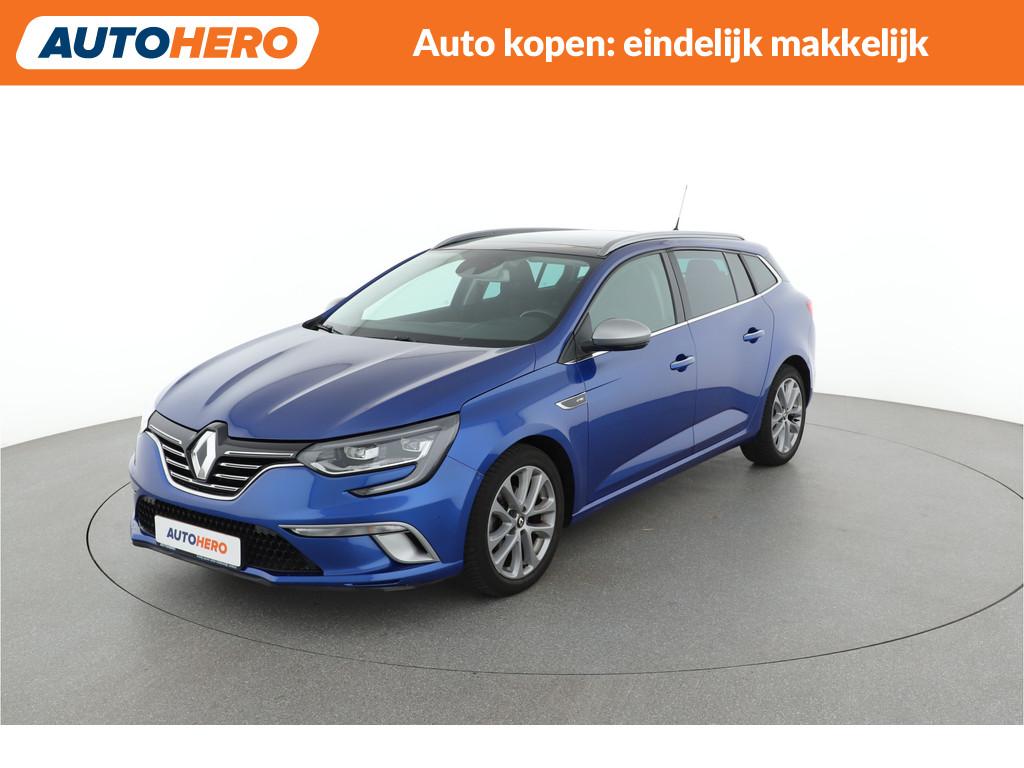 Renault Mégane Estate 1.3 TCe GT-Line |TT48887| (bj 2019), Auto's, Gebruikt, 4 cilinders, Blauw, Leder en Stof