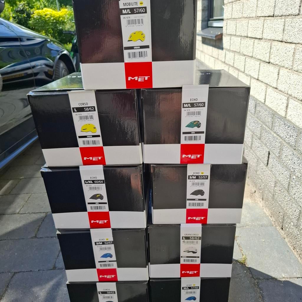 9x MET Helmen - Diverse Modellen, Kleuren & Maten (Pogacar), Nieuw, Overige maten, Ophalen of Verzenden, MET