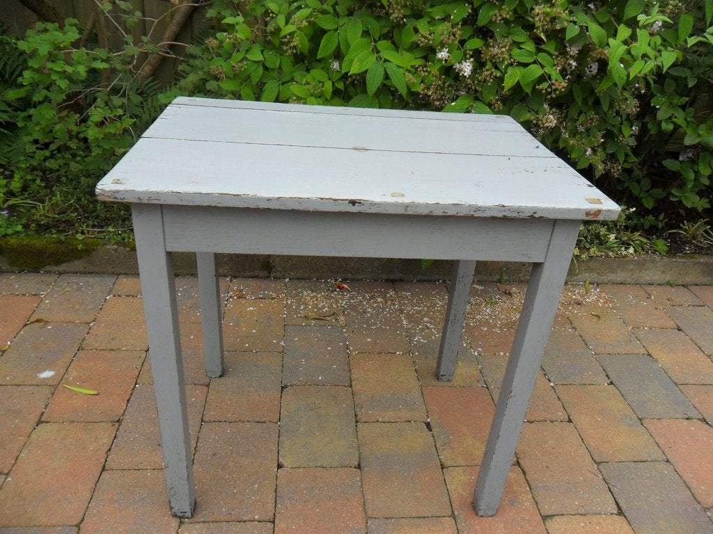 Oud houten tafeltje, Ophalen, Minder dan 55 cm, Gebruikt, 60 cm of meer