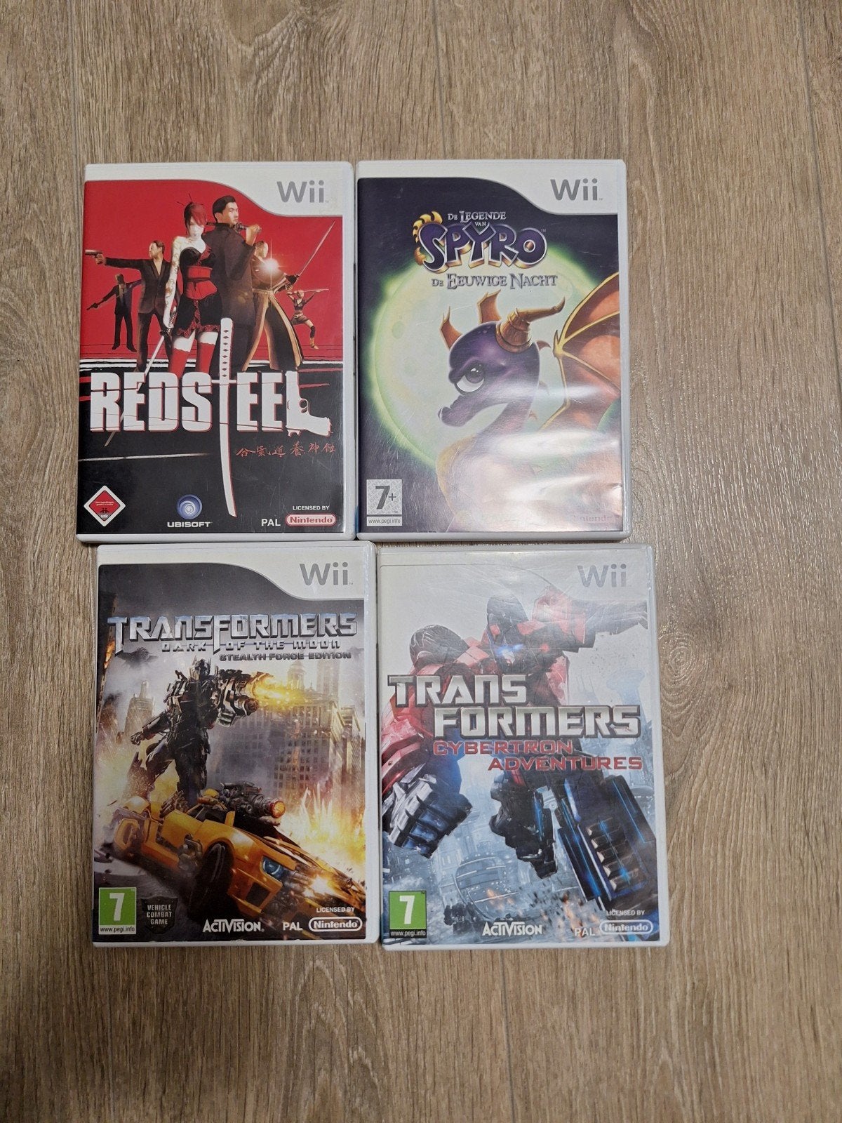 Wii Games Bundel: Red Steel, Spyro, Transformers (4 stuks), Avontuur en Actie, Gebruikt, 1 speler, Ophalen of Verzenden