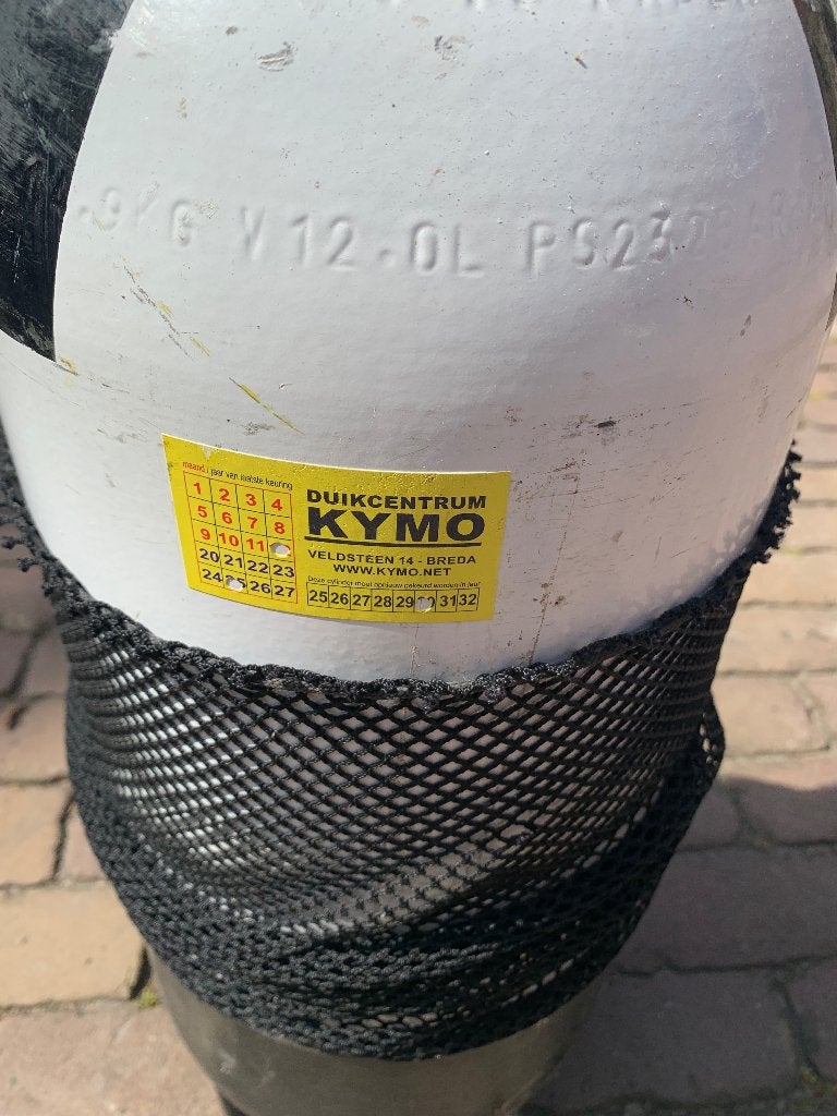 Duikfles 12 liter, Ophalen, Gebruikt