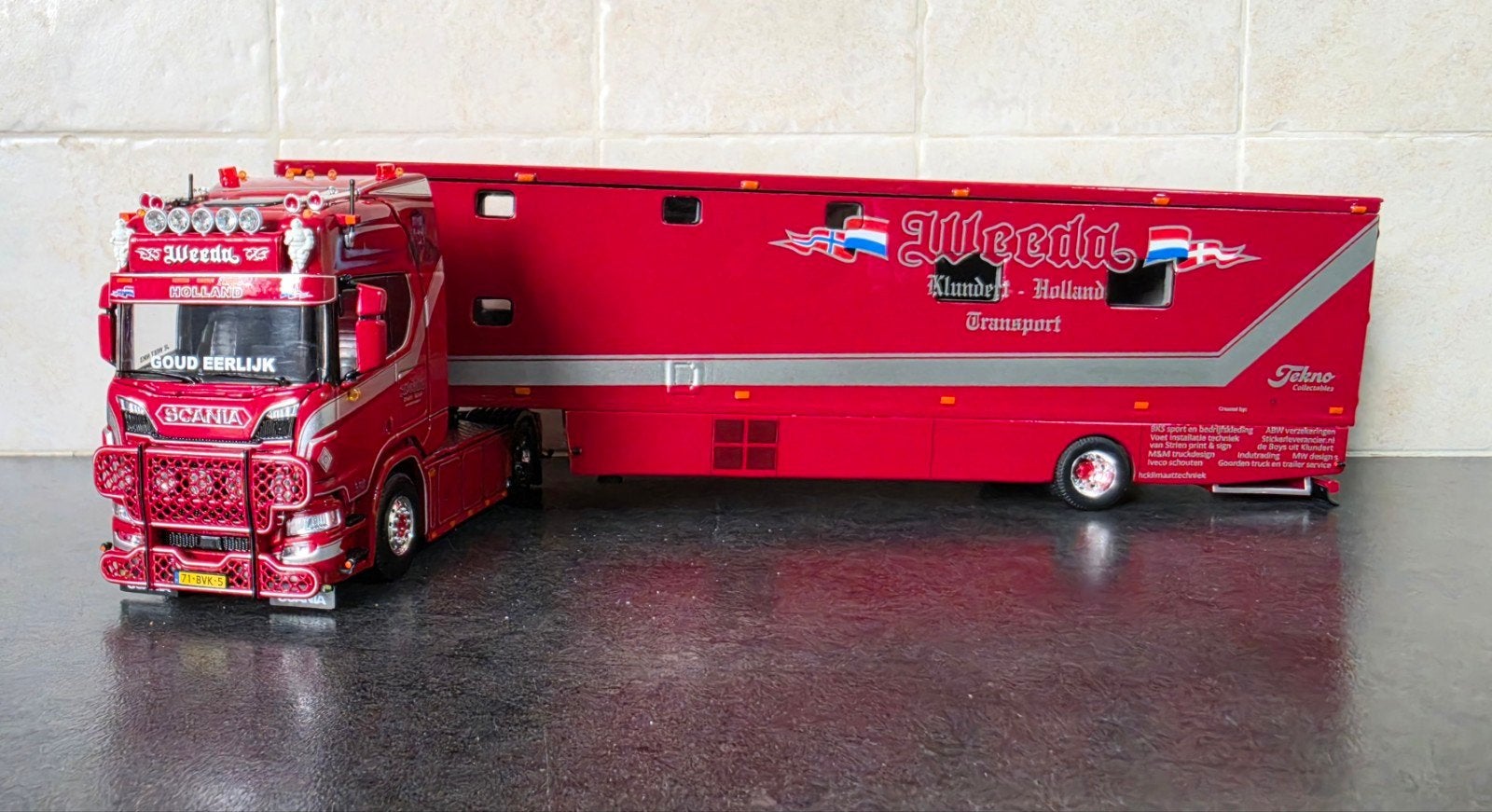 Tekno Scania Weeda, Ophalen of Verzenden, Nieuw, Bus of Vrachtwagen, Tekno