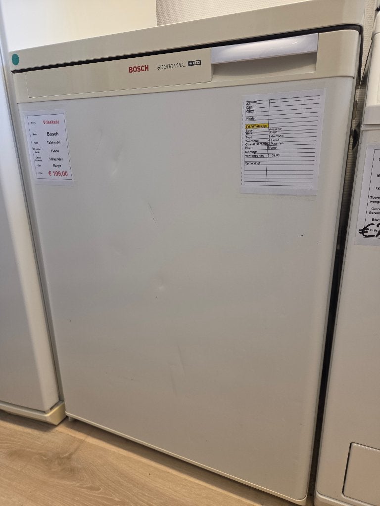 vrieskast - Bosch - tafelmodel - 4 lades, Witgoed en Apparatuur, Vriezers en Diepvrieskisten, Gebruikt, Duitsland, Nl-infocentrum-bosch@bshg.com