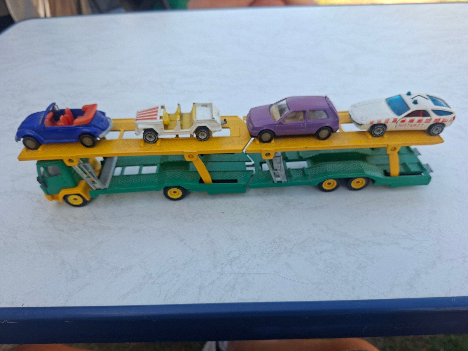 siku mercedes auto transporter met of zonder auto's, Ophalen of Verzenden, Zo goed als nieuw, Auto, SIKU