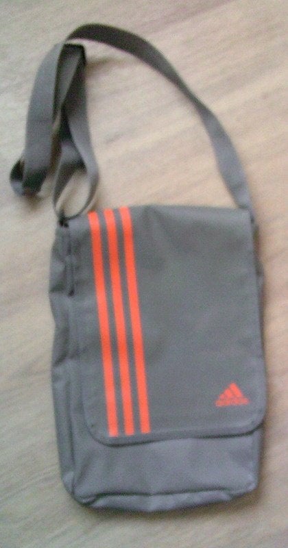 ADIDAS crossbody grijs/oranje tas VASTE PRIJS, Verzenden, Gebruikt, Grijs, Overige merken