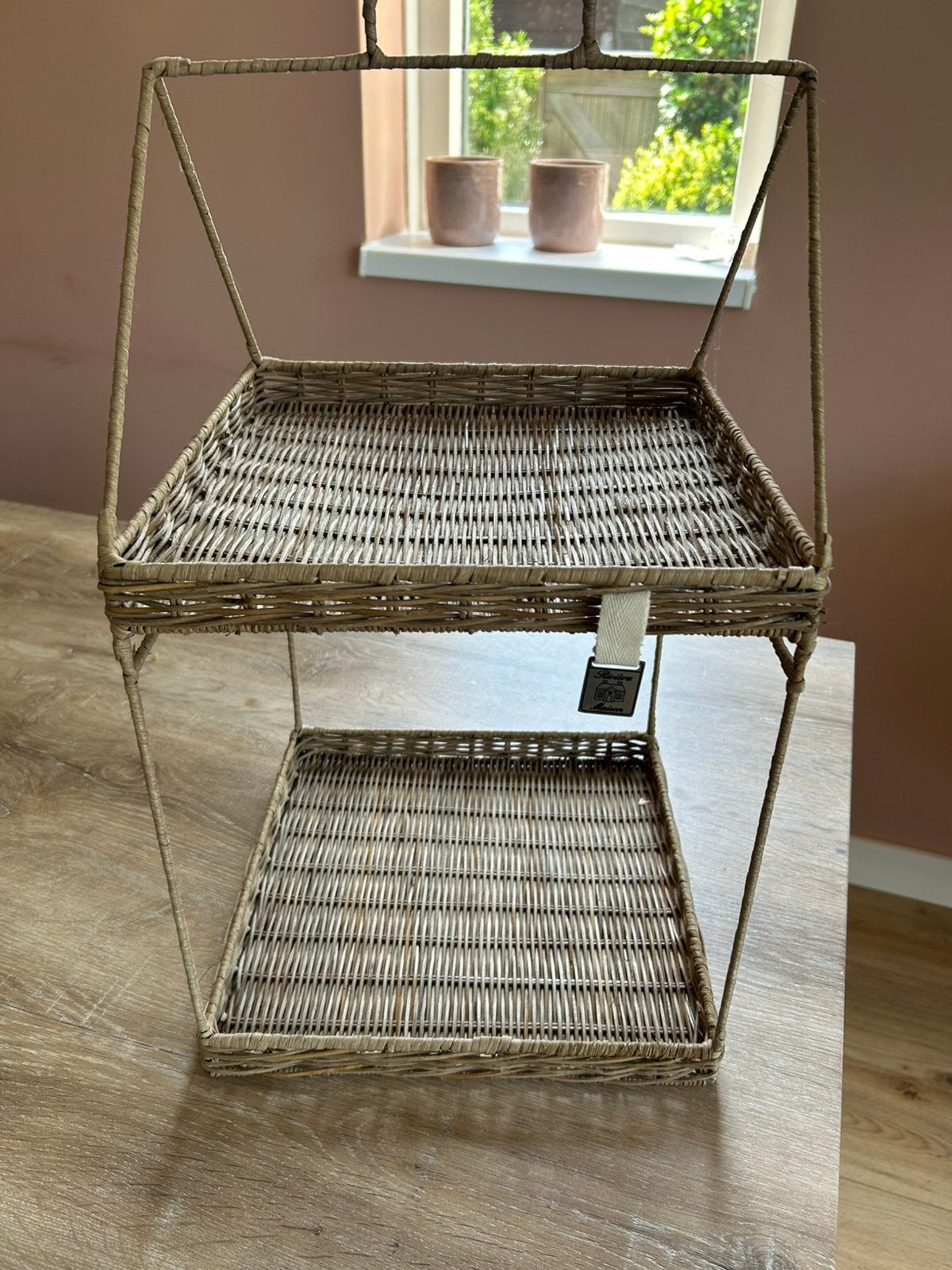 Riviera Maison rattan rek, Ophalen, Gebruikt