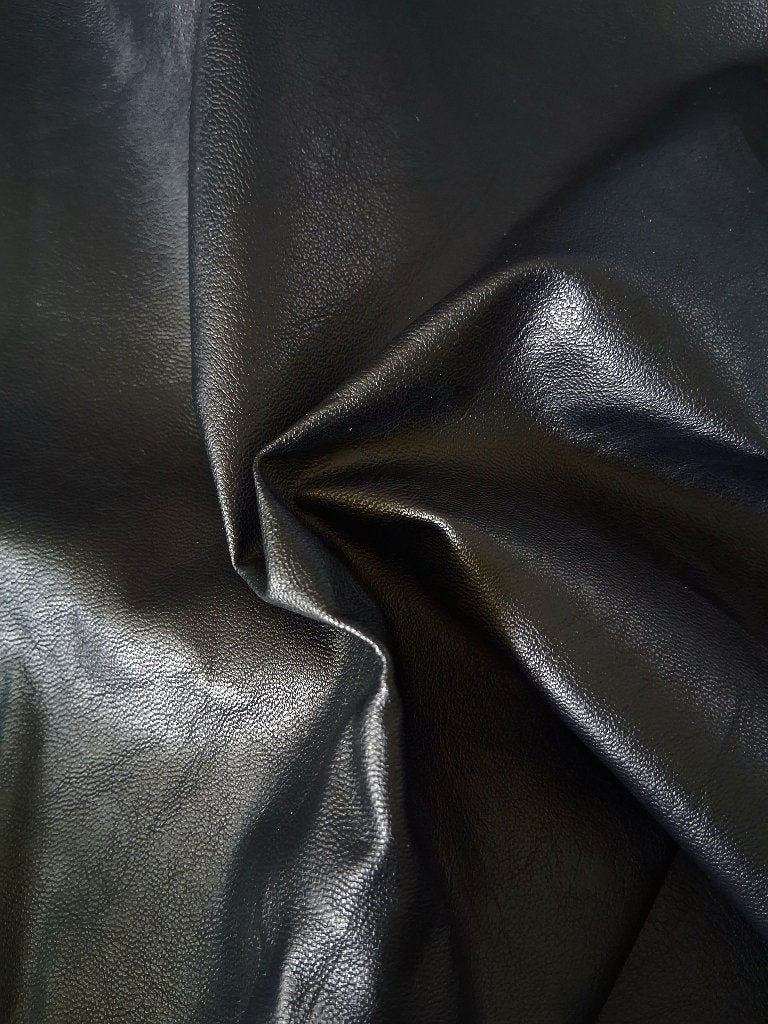 Pu leer zwart 2-way stretch, Hobby en Vrije tijd, Stoffen en Lappen, 120 cm of meer, Zwart, Leer of Kunstleer, Nieuw