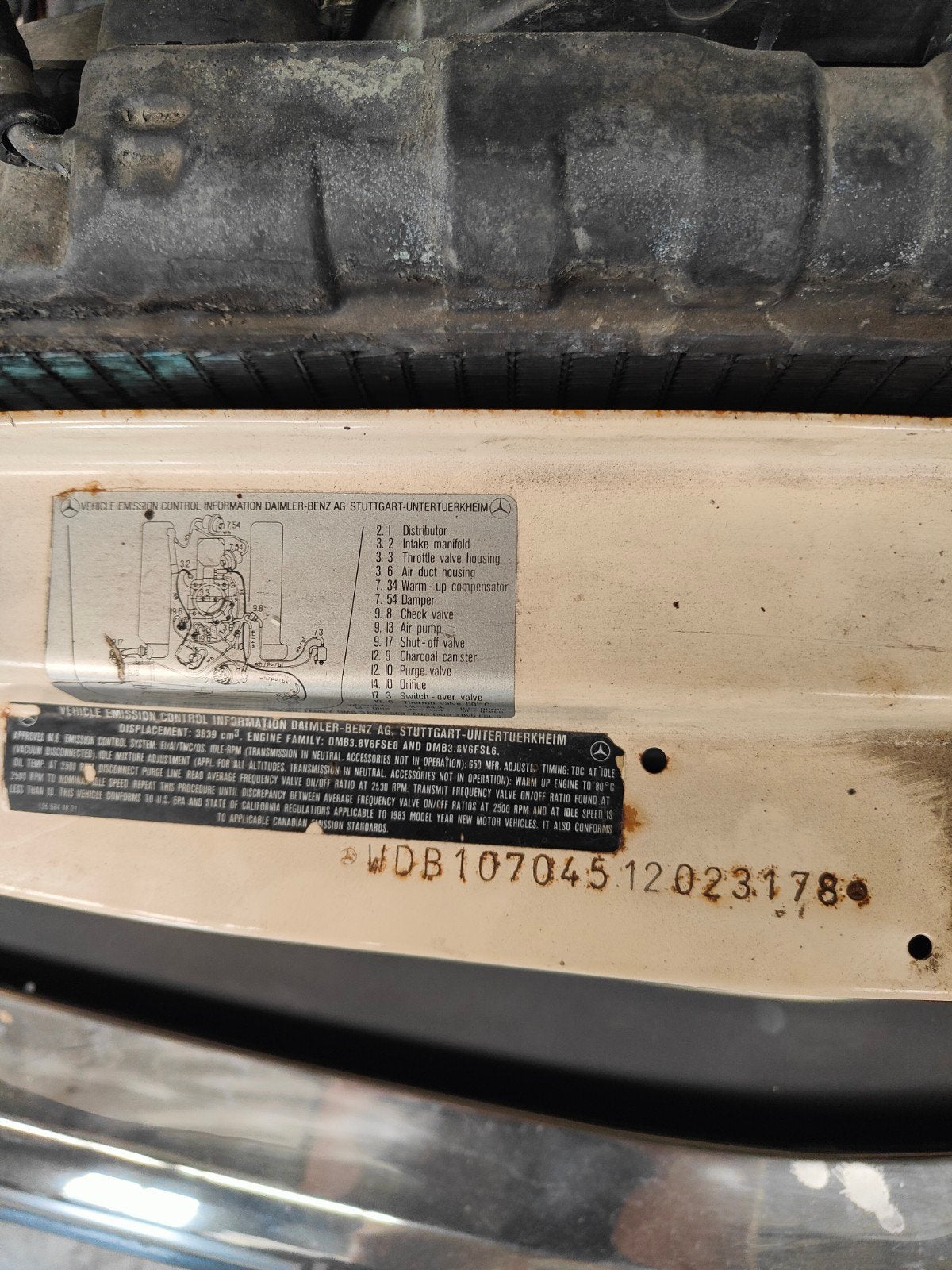 te koop: Mercedes 380SL w107 1983 wegenbelastingvrij, foto 3