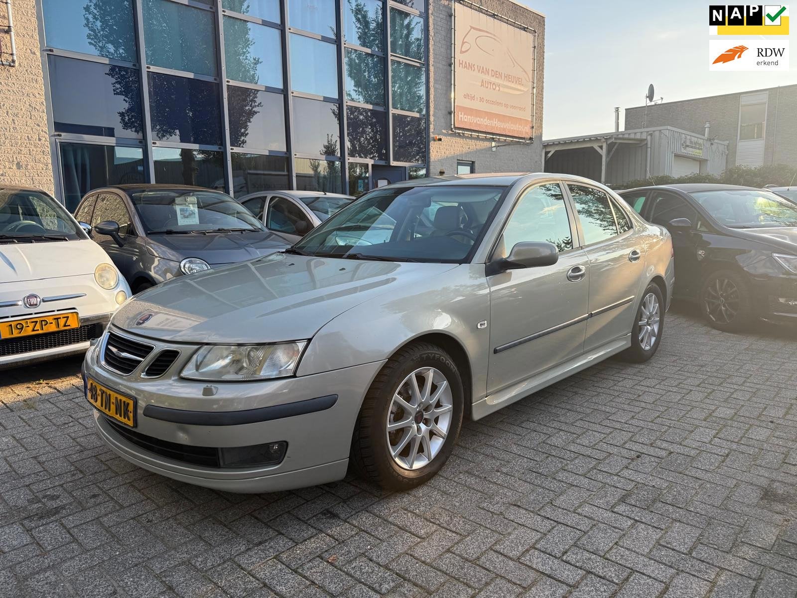Saab 9-3 Sport Sedan 1.8t Business Trekhaak, Clima, APK 10/2, Auto's, Gebruikt, 4 cilinders, 150 pk, Leder en Stof