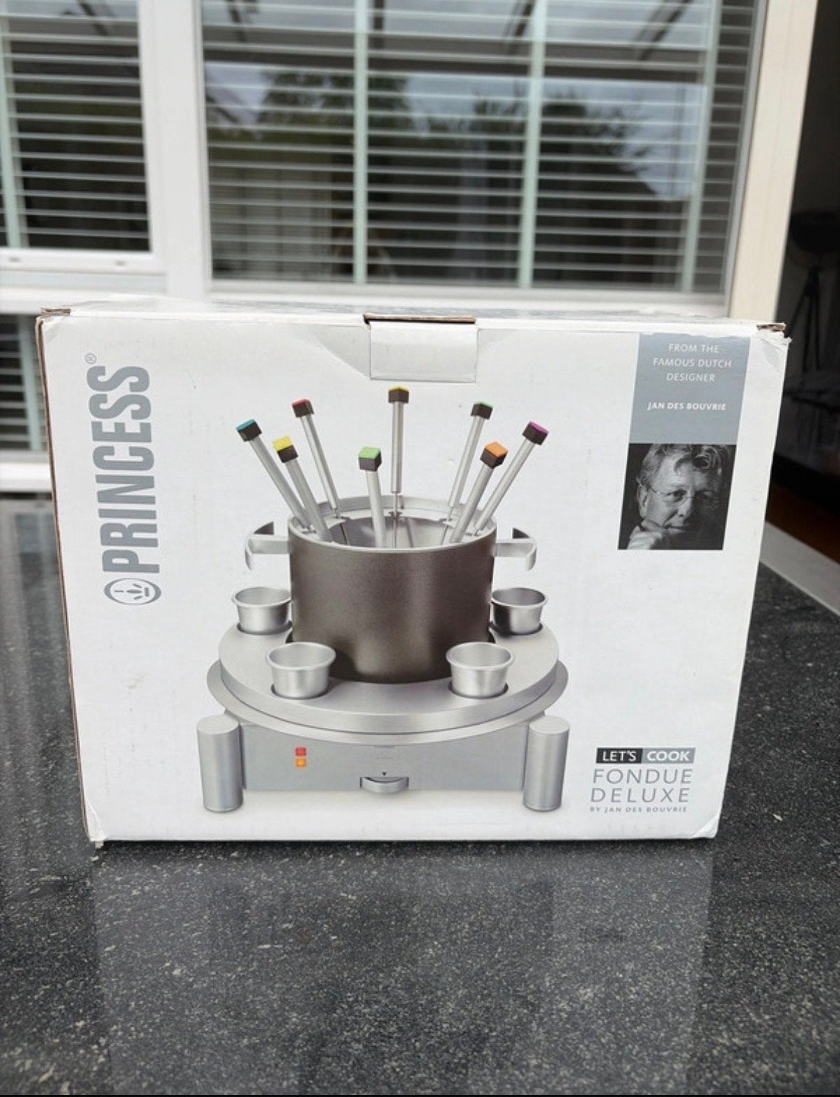 Princess Fondue Deluxe - Jan des Bouvrie design, Ophalen, Nieuw, Elektrisch, Fondueset