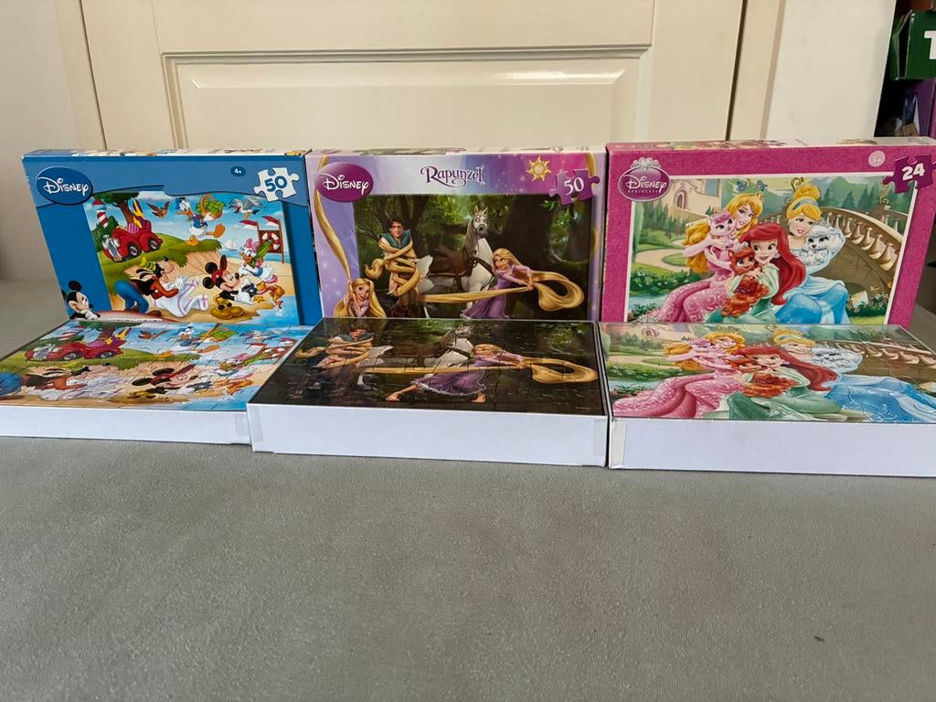 Disney puzzels, Ophalen of Verzenden, Meer dan 50 stukjes, Zo goed als nieuw, 6 jaar of ouder