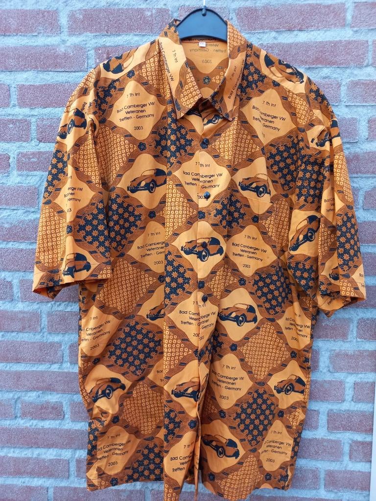 Batik shirt Indonesian Volkswagen Club - Bad Camberg 2003, Ophalen of Verzenden, Nieuw, Auto's