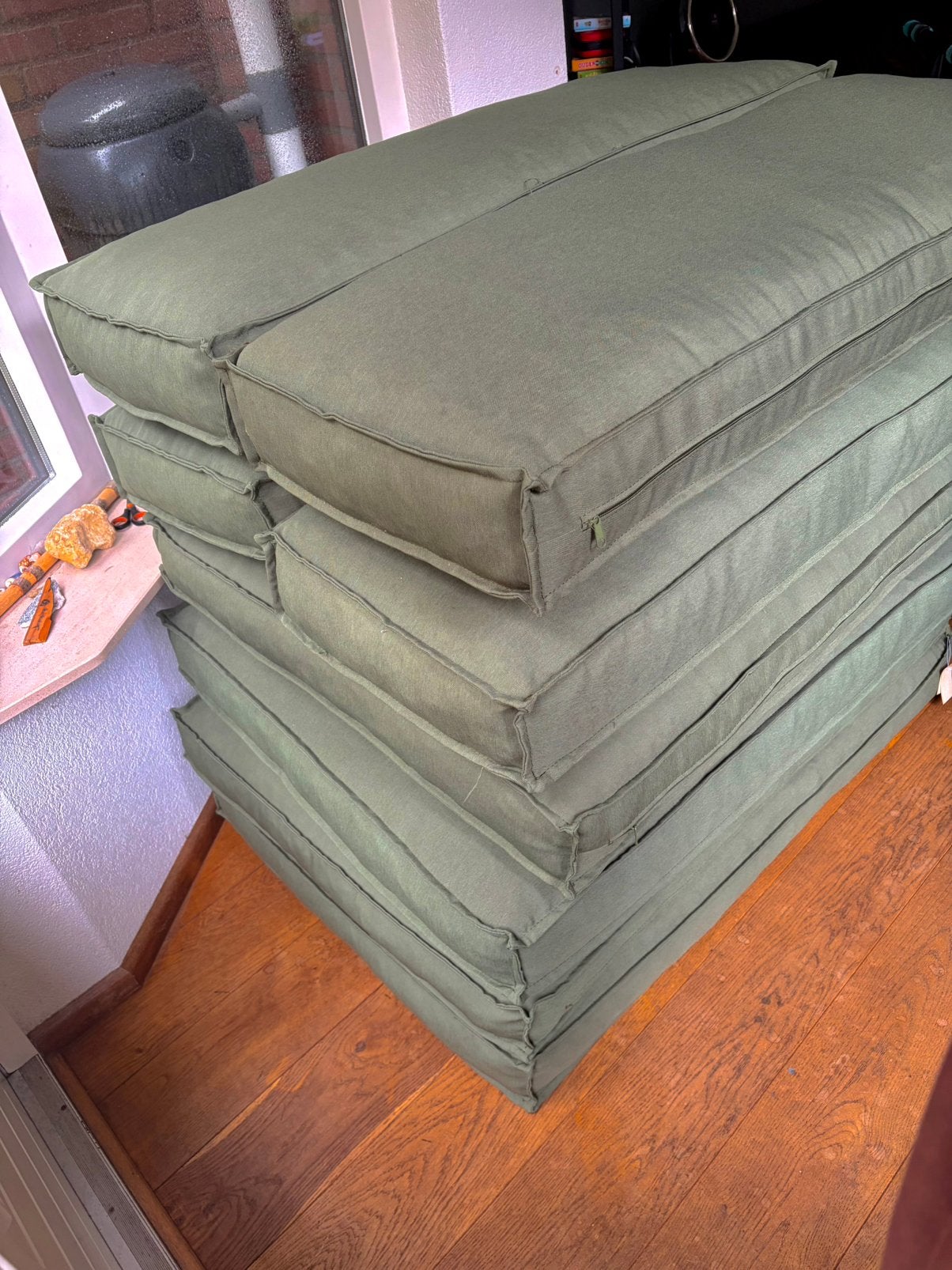 Pallet kussens set!!, Ophalen, Gebruikt, Meer dan 8 zitplaatsen, Loungeset