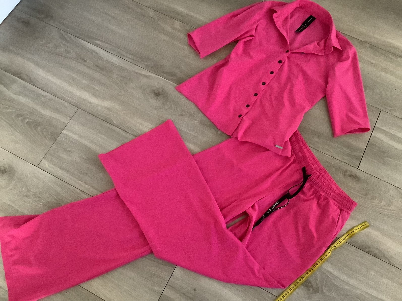 Jane Lushka travelstof set S net een jumpsuit, Verzenden, Zo goed als nieuw, Roze, Lang