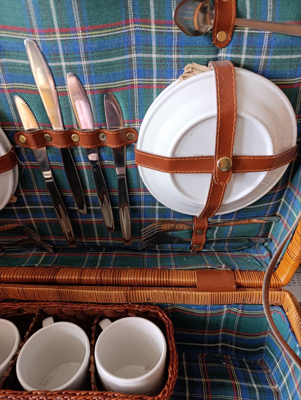 Vintage picknickmand - nog in nette staat, Ophalen