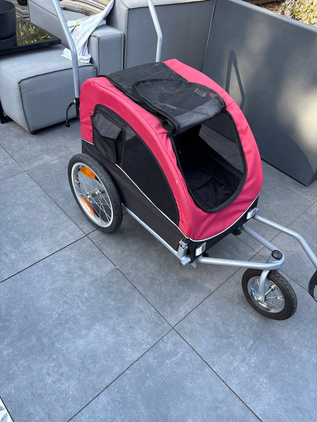 Hondenfietskar - Ideaal voor kleine tot middelgrote honden, Ophalen, Gebruikt, Opvouwbaar, 20 tot 40 kg