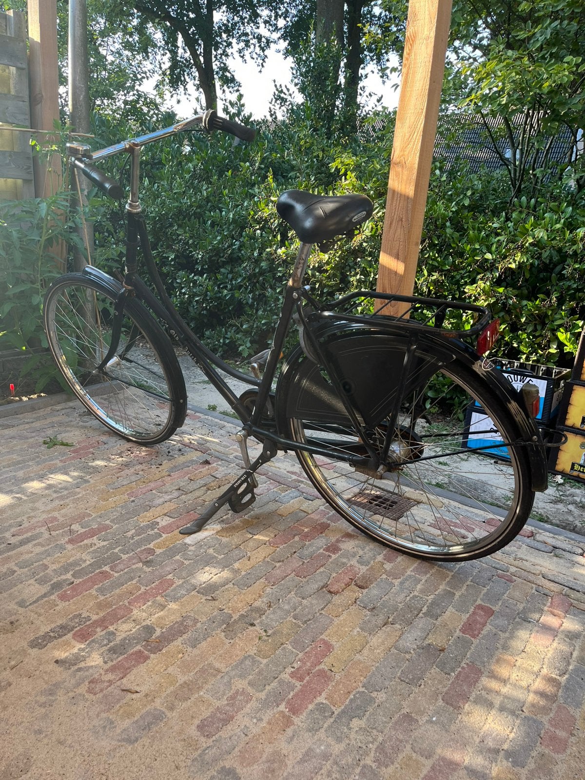 Oude kroegfiets, Fietsen en Brommers, 53 tot 56 cm, Ophalen, Gebruikt, Terugtraprem