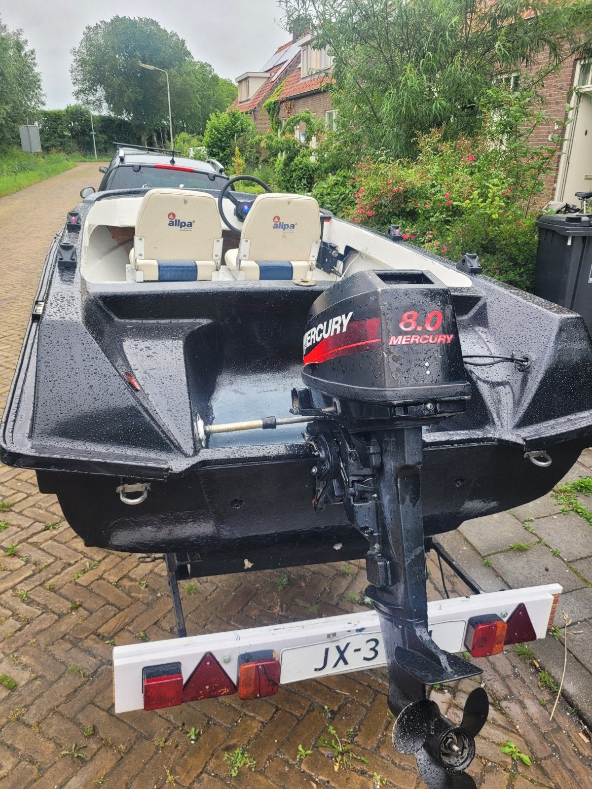 Boot 4,20m vaarklaar!, Benzine, 8 pk, Gebruikt, Buitenboordmotor