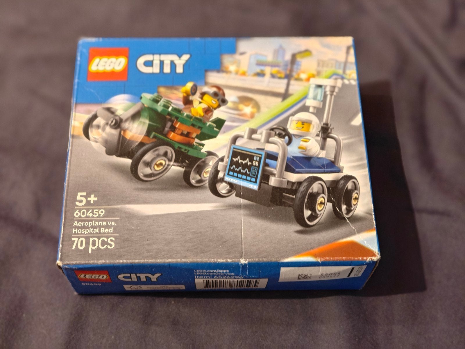Lego City 60459 Aeroplane vs. Hospital Bed - Nieuw in doos, Lego, Nieuw, Ophalen of Verzenden, Complete set