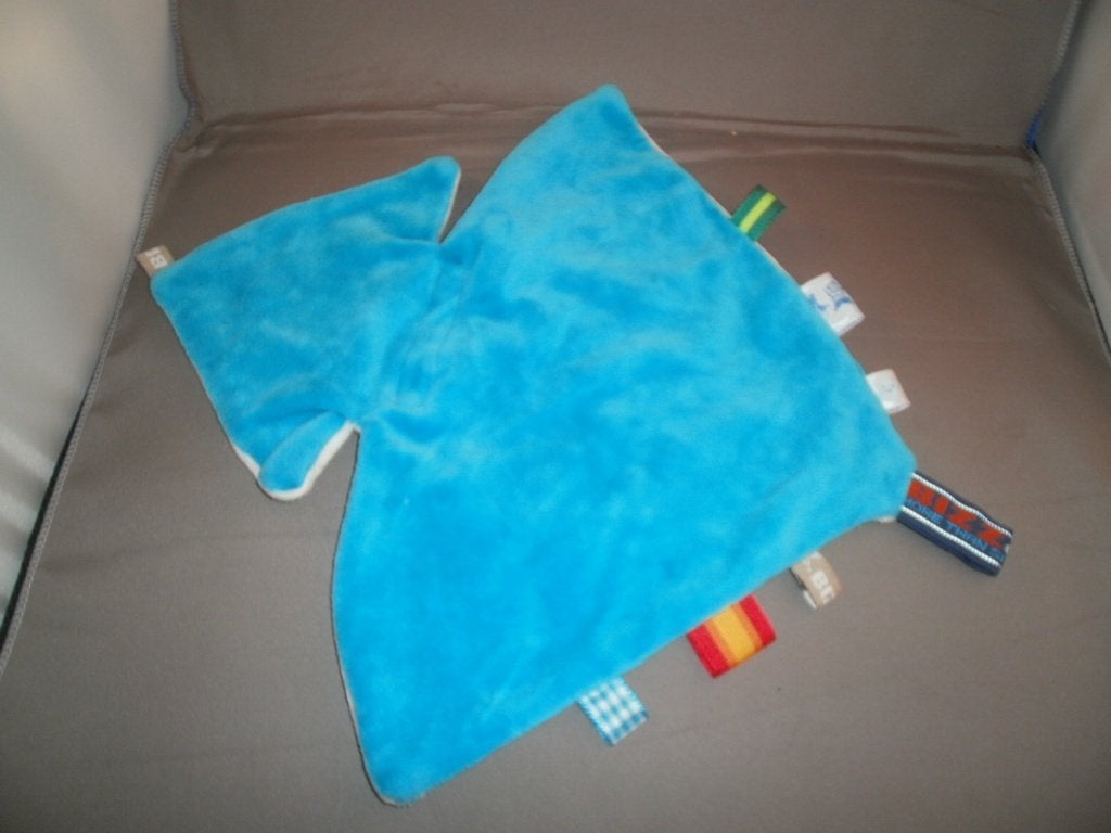 bizz kids labeldoekje blauw/wit velours met label nieuw pijl, Overige merken, Overige karakters, Nieuw, Ophalen of Verzenden